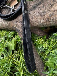 Laisse simili cuir noir