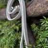Laisse simili cuir blanche 100cm