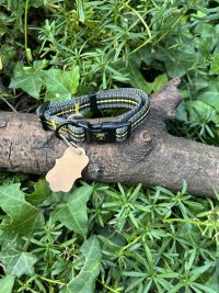 Collier gris et jaune 23-34cm