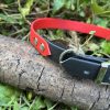 Collier rouge et noir 43-49cm