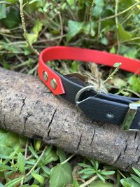 Collier rouge et noir 43-49cm