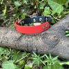 Collier rouge et noir 32-38cm