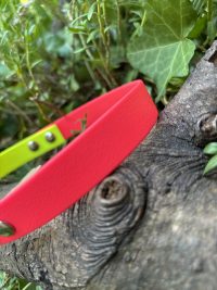 Collier rouge et jaune 41-46cm