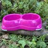 Gamelle double rose 12cm