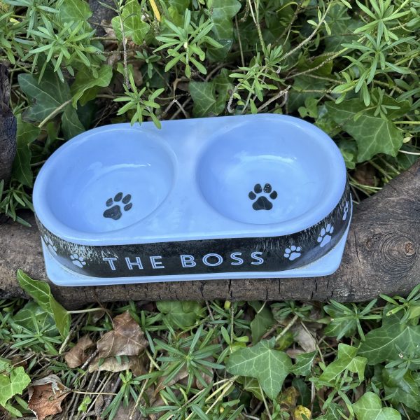 Gamelle double pattes de chiens